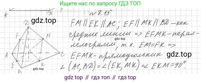 ГДЗ Геометрия, 10 класс Учебник, авторы: Мерзляк Аркадий Григорьевич, Номировский Дмитрий Анатольевич, Полонский Виталий Борисович, Якир Михаил Семёнович, издательство Просвещение, Москва, 2017, оранжевого цвета, страница 87, номер 15, Решение 2