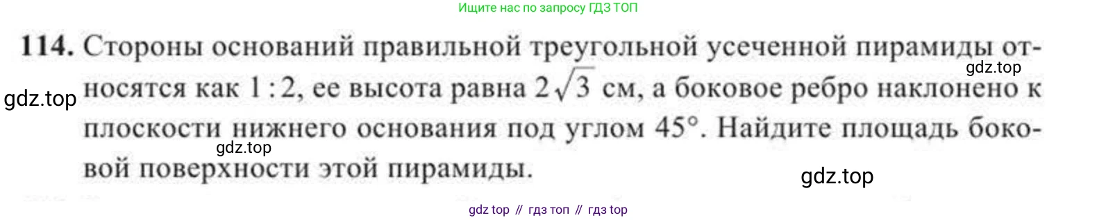 ГДЗ Геометрия, 11 класс Учебник, авторы: Солтан Г Н, Солтан Алла Евгеньевна, Жумадилова Аманбала Жумадиловна, издательство Кокшетау, Алматы, 2020, Часть 2, страница 49, номер 114, Условия