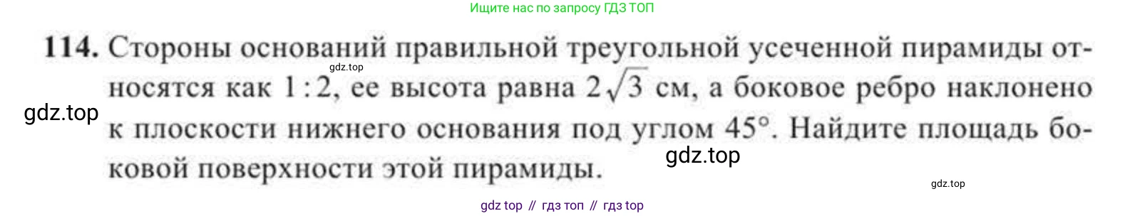 ГДЗ Геометрия, 11 класс Учебник, авторы: Солтан Г Н, Солтан Алла Евгеньевна, Жумадилова Аманбала Жумадиловна, издательство Кокшетау, Алматы, 2020, страница 48, номер 114, Условие