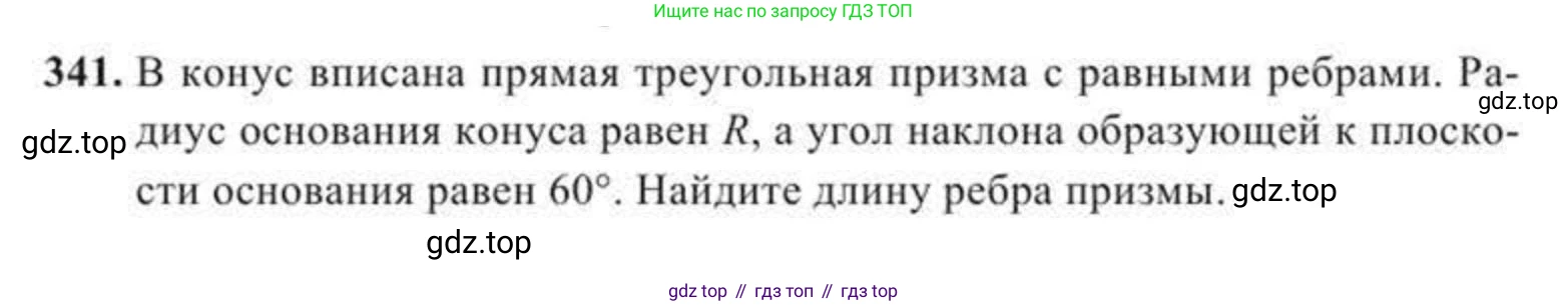 ГДЗ Геометрия, 11 класс Учебник, авторы: Солтан Г Н, Солтан Алла Евгеньевна, Жумадилова Аманбала Жумадиловна, издательство Кокшетау, Алматы, 2020, страница 104, номер 341, Условие