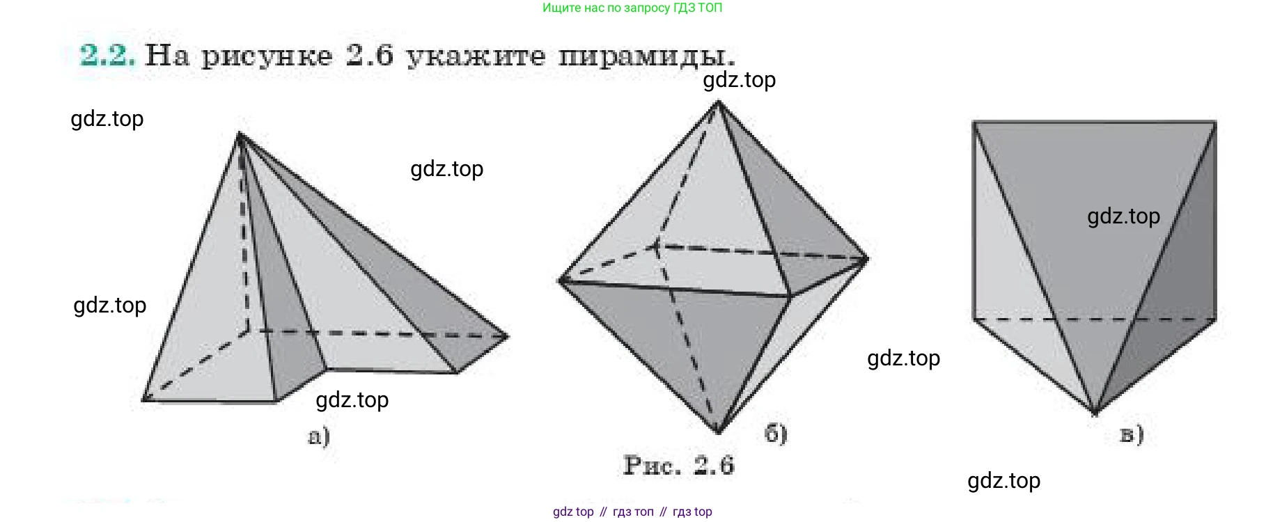 ГДЗ Геометрия, 11 класс Учебник, авторы: Смирнов Виктор Анатольевич, Туяков Есенкельды Алыбаевич, издательство Мектеп, Алматы, 2019, страница 21, номер 2.2, Условие