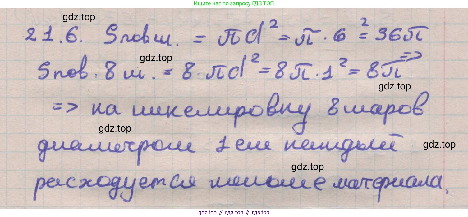 ГДЗ Геометрия, 11 класс Учебник, авторы: Мерзляк Аркадий Григорьевич, Номировский Дмитрий Анатольевич, Поляков Виталий Михайлович, издательство Вентана-граф, Москва, 2019, страница 199, номер 21.6, Решение 1