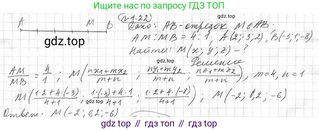ГДЗ Геометрия, 11 класс Учебник, авторы: Мерзляк Аркадий Григорьевич, Номировский Дмитрий Анатольевич, Поляков Виталий Михайлович, издательство Вентана-граф, Москва, 2019, страница 12, номер 1.22, Решение 2