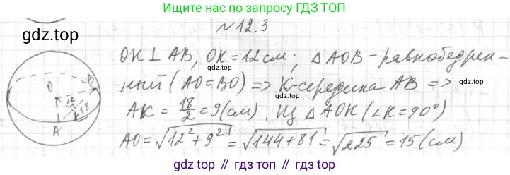 ГДЗ Геометрия, 11 класс Учебник, авторы: Мерзляк Аркадий Григорьевич, Номировский Дмитрий Анатольевич, Поляков Виталий Михайлович, издательство Вентана-граф, Москва, 2019, страница 113, номер 12.3, Решение 2