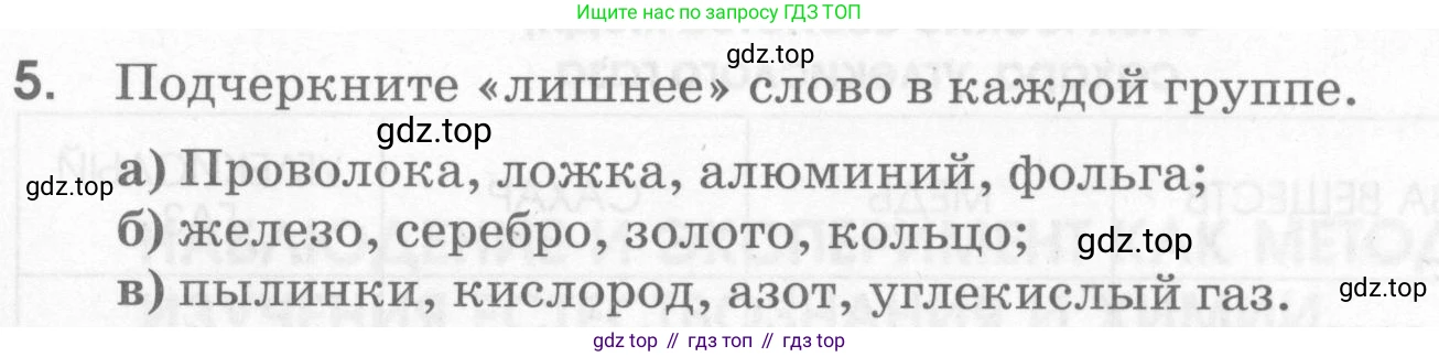 Химия, 7 класс рабочая тетрадь, автор: Габриелян Олег Саргисович, издательство Просвещение, Москва, 2021, страница 5, номер 5, Условие