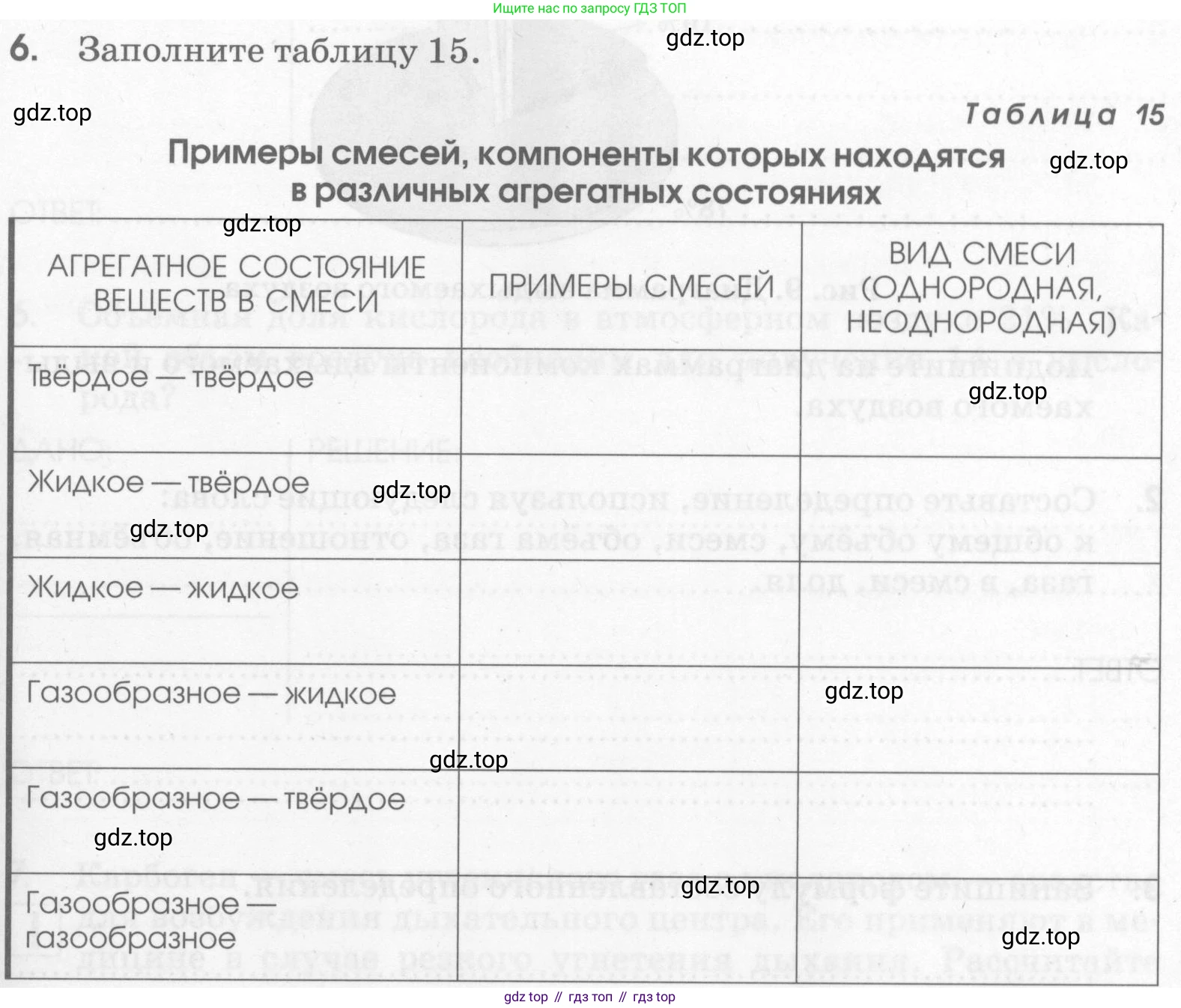 Химия, 7 класс рабочая тетрадь, автор: Габриелян Олег Саргисович, издательство Просвещение, Москва, 2021, страница 53, номер 6, Условие