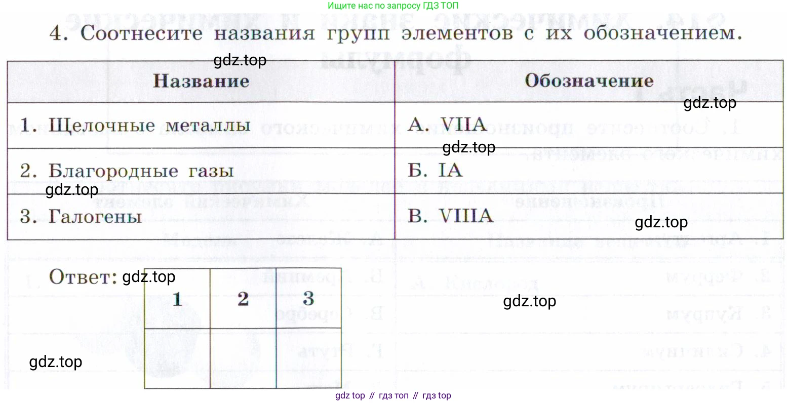 Химия, 7 класс рабочая тетрадь, авторы: Габриелян Олег Саргисович, Сладков Сергей Анатольевич, Остроумов Игорь Геннадьевич, издательство Просвещение, Москва, 2018, белого цвета, страница 40, номер 4, Условие