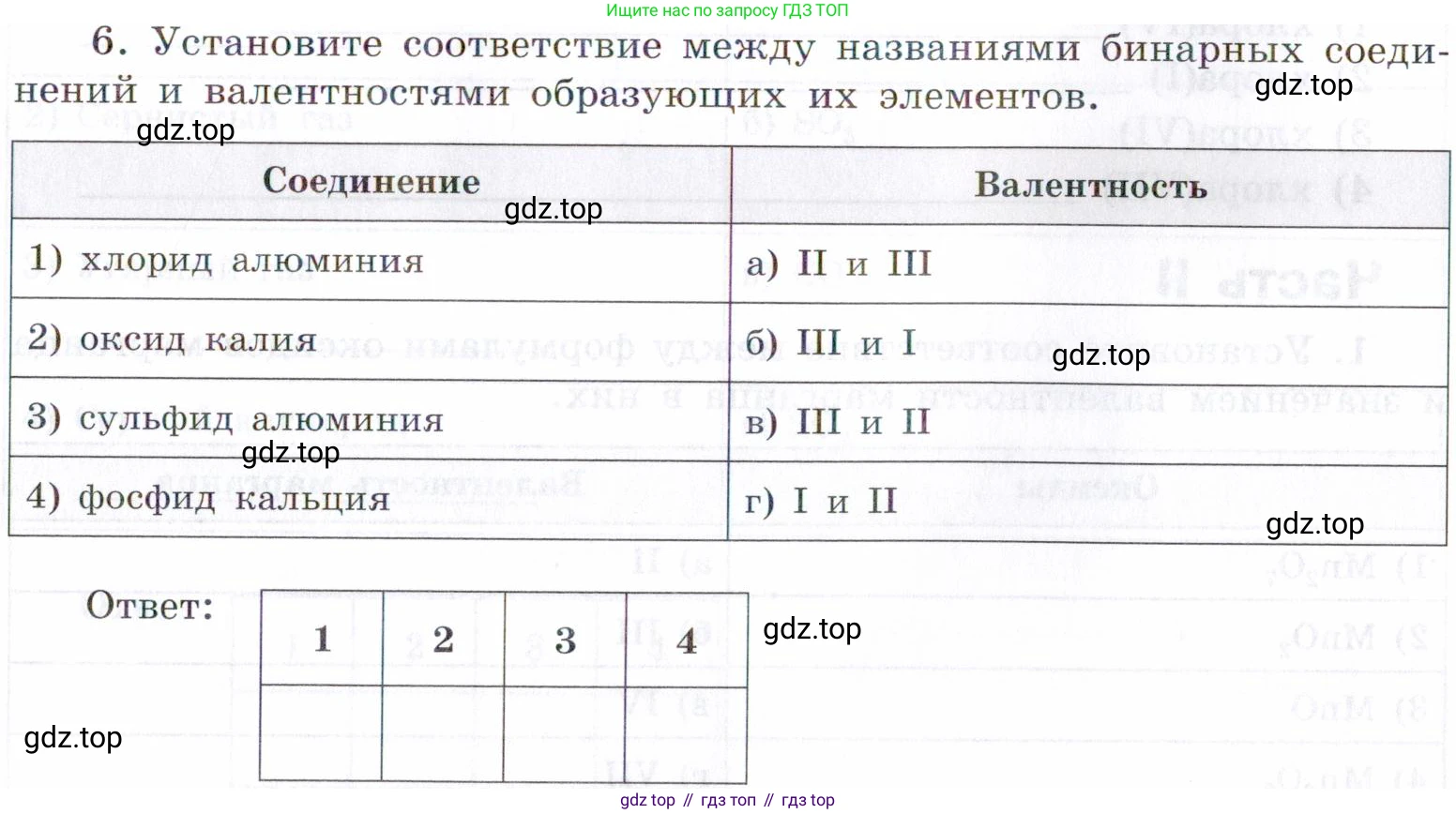 Химия, 7 класс рабочая тетрадь, авторы: Габриелян Олег Саргисович, Сладков Сергей Анатольевич, Остроумов Игорь Геннадьевич, издательство Просвещение, Москва, 2018, белого цвета, страница 61, номер 6, Условие