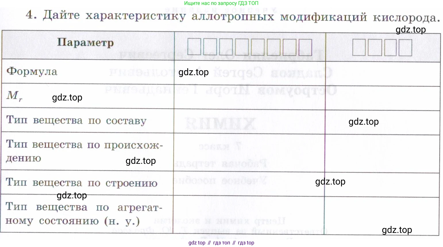 Химия, 7 класс рабочая тетрадь, авторы: Габриелян Олег Саргисович, Сладков Сергей Анатольевич, Остроумов Игорь Геннадьевич, издательство Просвещение, Москва, 2018, белого цвета, страница 79, номер 4, Условие
