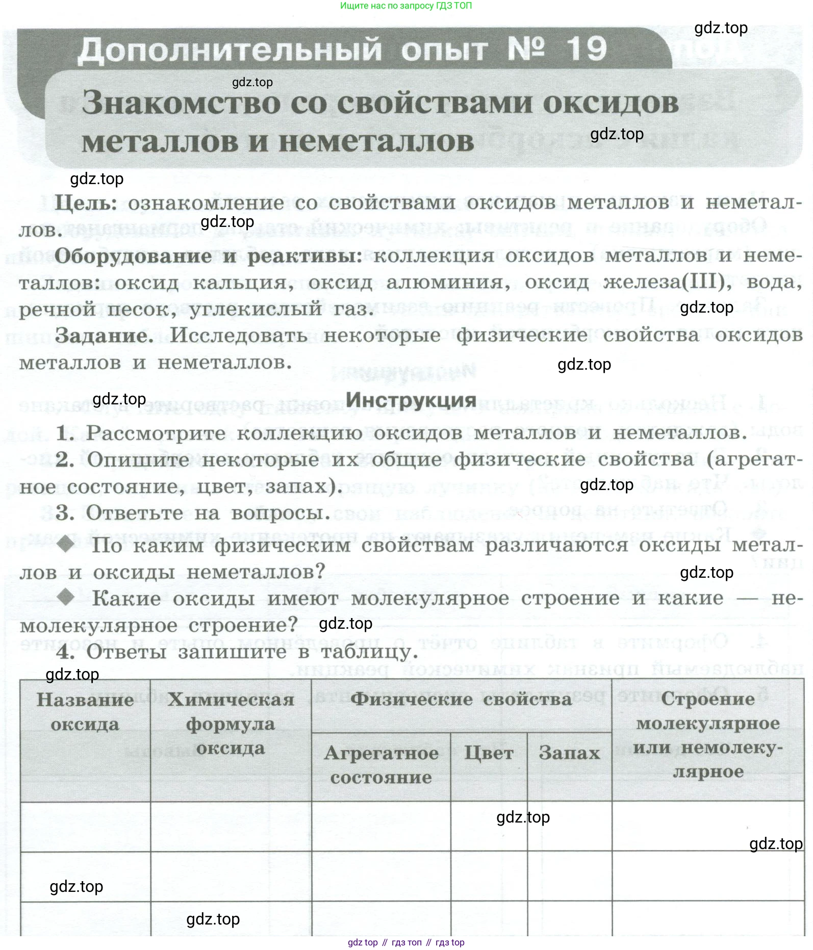Химия, 7 класс Тетрадь для лабораторных и практических работ, авторы: Габриелян Олег Саргисович, Аксенова Инна Васильевна, Остроумов Игорь Геннадьевич, издательство Просвещение, Москва, 2018, белого цвета, страница 90, Условие