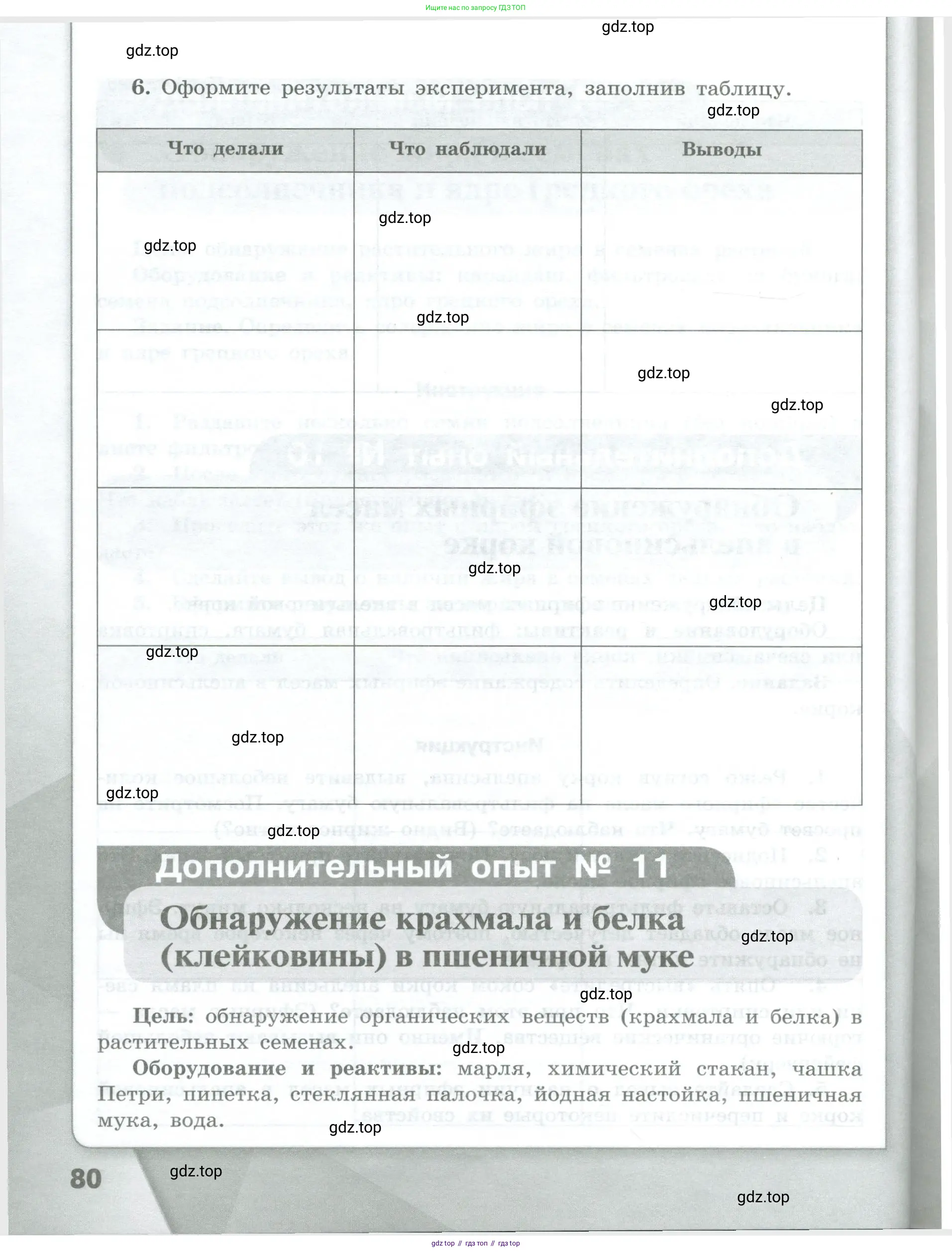 Химия, 7 класс Тетрадь для лабораторных и практических работ, авторы: Габриелян Олег Саргисович, Аксенова Инна Васильевна, Остроумов Игорь Геннадьевич, издательство Просвещение, Москва, 2018, белого цвета, страница 80