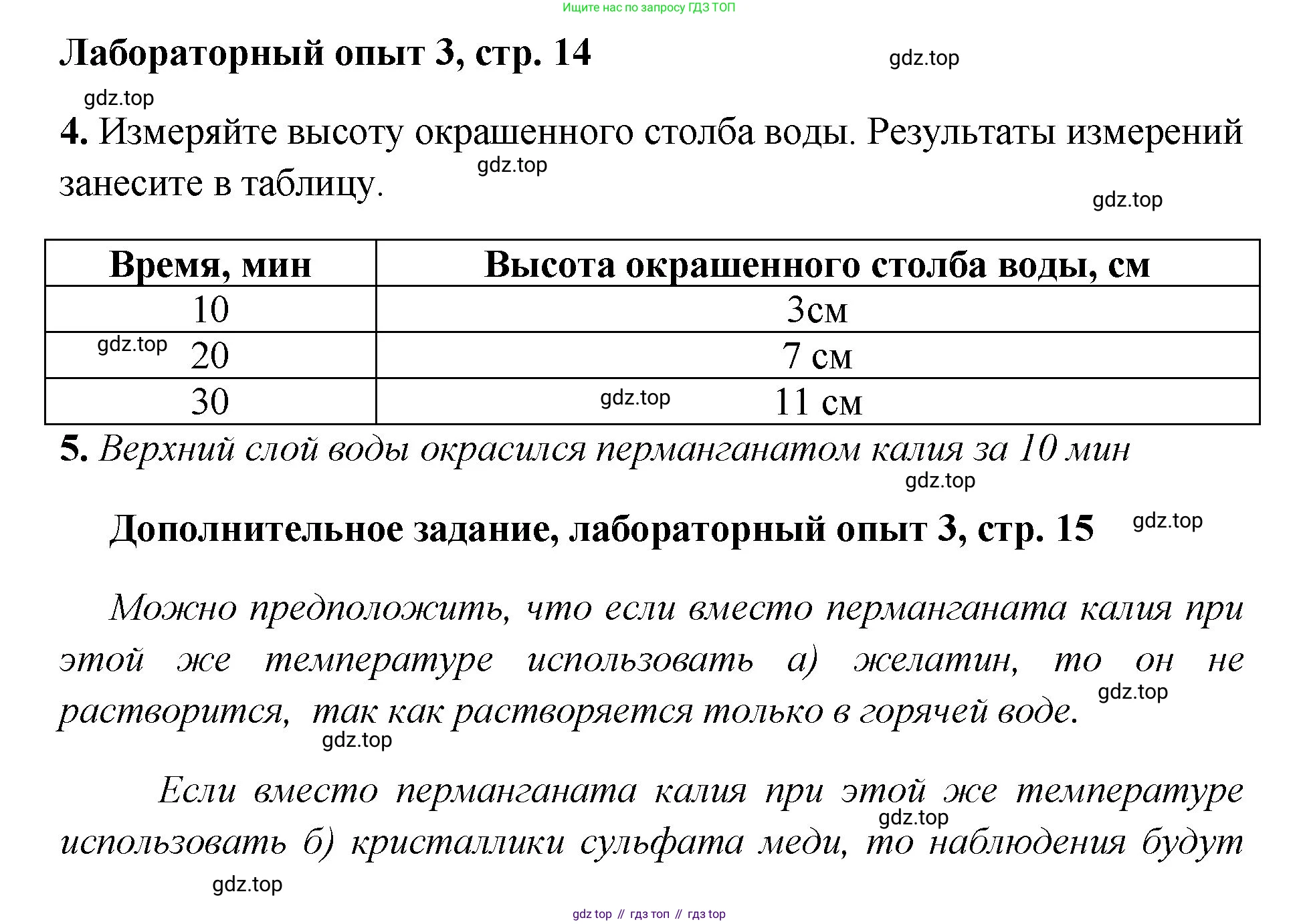 Химия, 7 класс Тетрадь для лабораторных и практических работ, авторы: Габриелян Олег Саргисович, Аксенова Инна Васильевна, Остроумов Игорь Геннадьевич, издательство Просвещение, Москва, 2018, белого цвета, страница 14, Решение