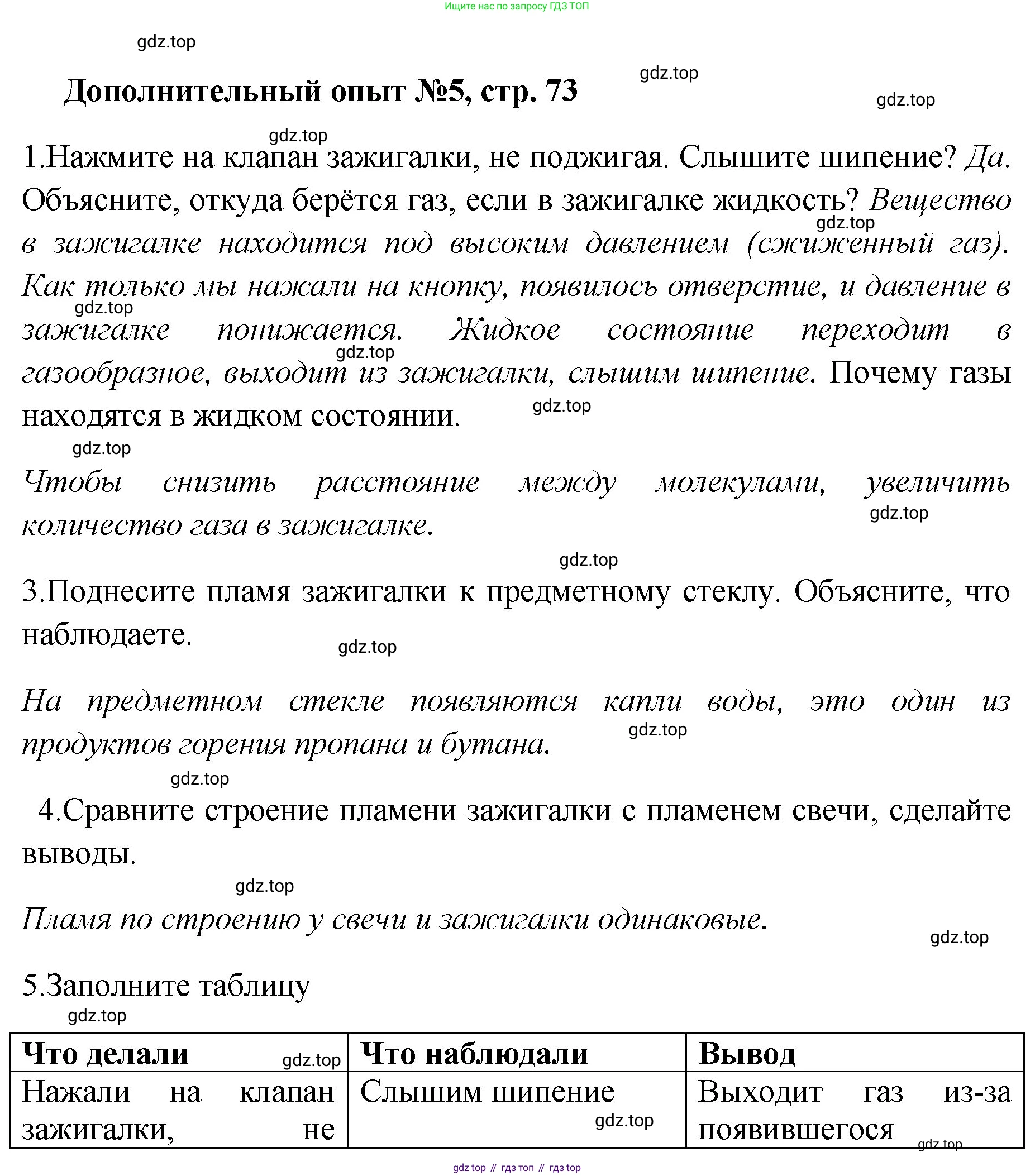 Химия, 7 класс Тетрадь для лабораторных и практических работ, авторы: Габриелян Олег Саргисович, Аксенова Инна Васильевна, Остроумов Игорь Геннадьевич, издательство Просвещение, Москва, 2018, белого цвета, страница 73, Решение