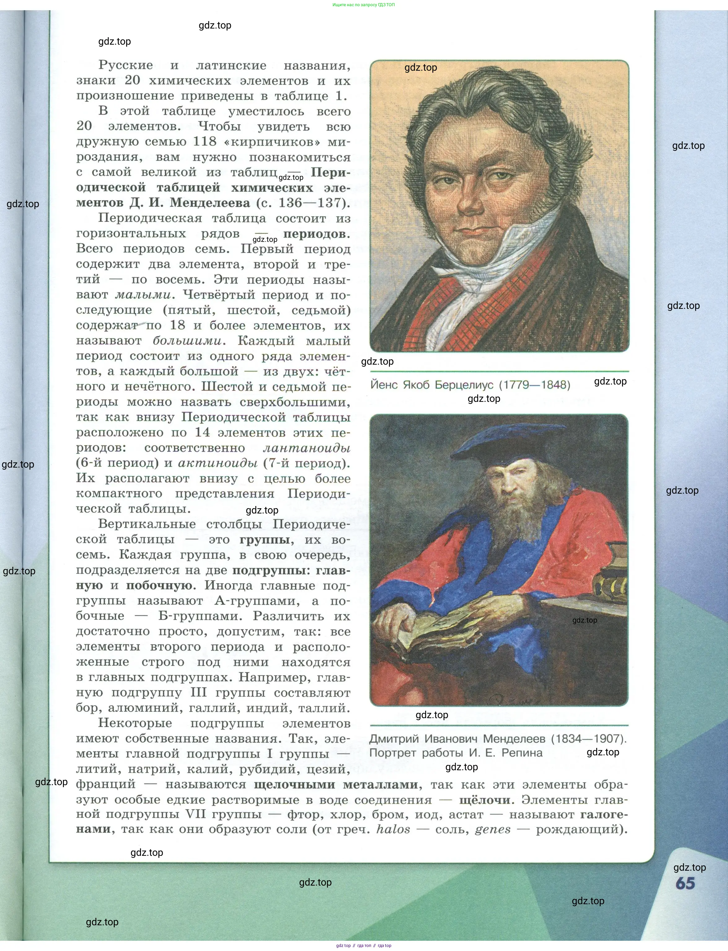 Химия, 7 класс Учебник, авторы: Габриелян Олег Саргисович, Остроумов Игорь Геннадьевич, Сладков Сергей Анатольевич, издательство Просвещение, Москва, 2021, белого цвета, страница 65