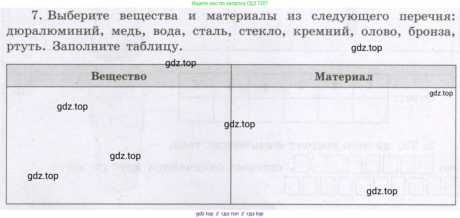 Химия, 8 класс рабочая тетрадь, авторы: Габриелян Олег Саргисович, Сладков Сергей Анатольевич, Остроумов Игорь Геннадьевич, издательство Просвещение, Москва, 2023, белого цвета, страница 6, номер 7, Условие