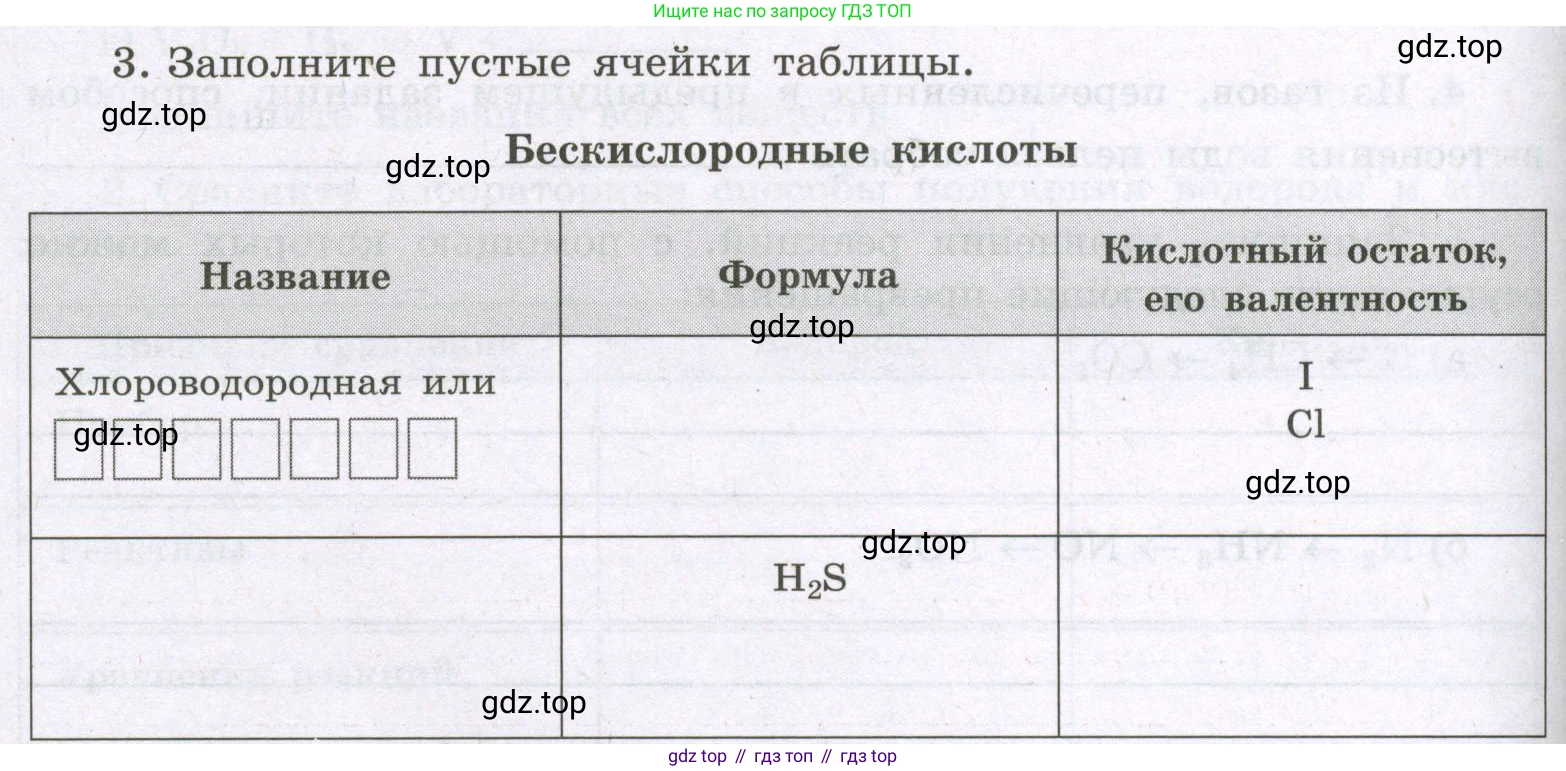 Химия, 8 класс рабочая тетрадь, авторы: Габриелян Олег Саргисович, Сладков Сергей Анатольевич, Остроумов Игорь Геннадьевич, издательство Просвещение, Москва, 2023, белого цвета, страница 62, номер 3, Условие