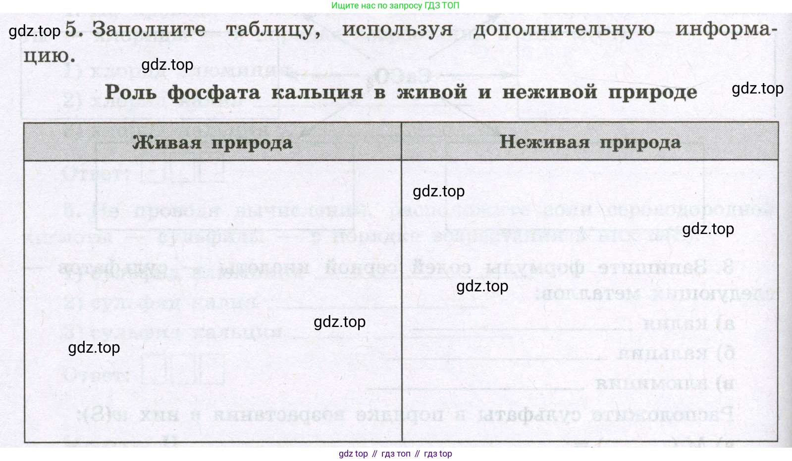 Химия, 8 класс рабочая тетрадь, авторы: Габриелян Олег Саргисович, Сладков Сергей Анатольевич, Остроумов Игорь Геннадьевич, издательство Просвещение, Москва, 2023, белого цвета, страница 68, номер 5, Условие