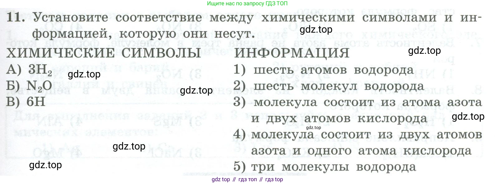 ГДЗ Химия, 8 класс Проверочные и контрольные работы, авторы: Габриелян Олег Саргисович, Лысова Галина Георгиевна, издательство Просвещение, Москва, 2023, белого цвета, страница 21, номер 11, Условие
