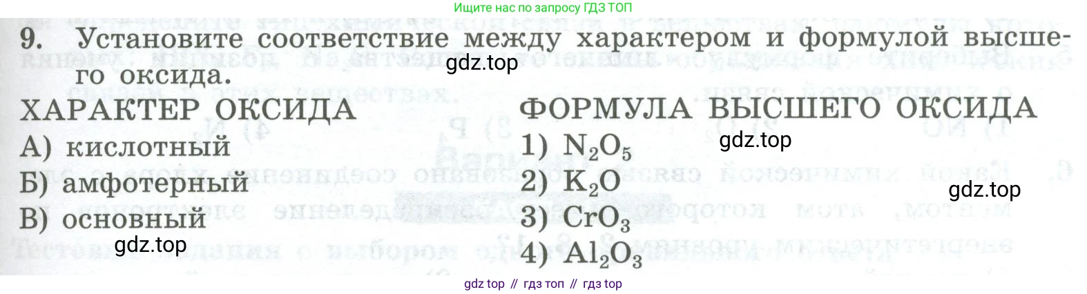 ГДЗ Химия, 8 класс Проверочные и контрольные работы, авторы: Габриелян Олег Саргисович, Лысова Галина Георгиевна, издательство Просвещение, Москва, 2023, белого цвета, страница 119, номер 9, Условие