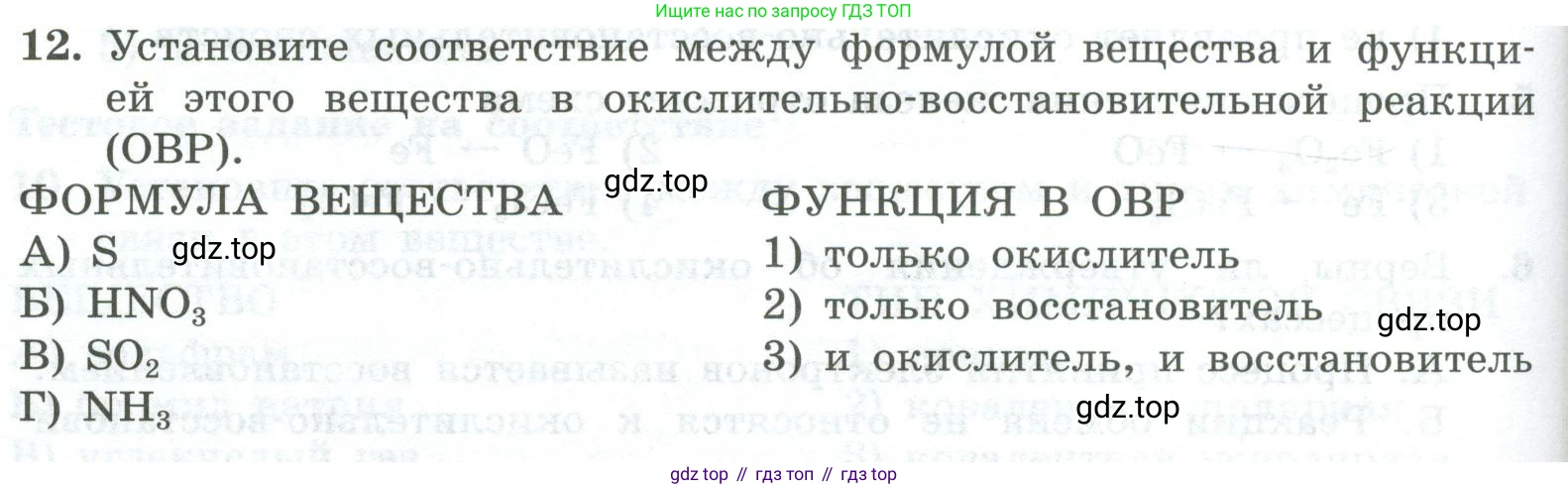 ГДЗ Химия, 8 класс Проверочные и контрольные работы, авторы: Габриелян Олег Саргисович, Лысова Галина Георгиевна, издательство Просвещение, Москва, 2023, белого цвета, страница 128, номер 12, Условие