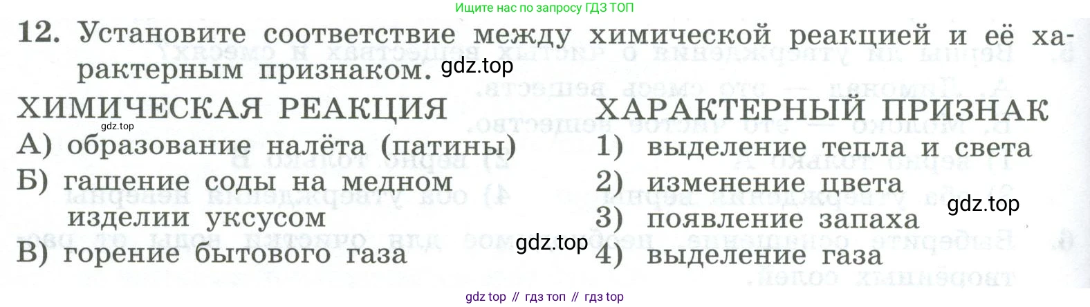 ГДЗ Химия, 8 класс Проверочные и контрольные работы, авторы: Габриелян Олег Саргисович, Лысова Галина Георгиевна, издательство Просвещение, Москва, 2023, белого цвета, страница 136, номер 12, Условие