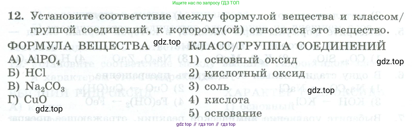 ГДЗ Химия, 8 класс Проверочные и контрольные работы, авторы: Габриелян Олег Саргисович, Лысова Галина Георгиевна, издательство Просвещение, Москва, 2023, белого цвета, страница 166, номер 12, Условие