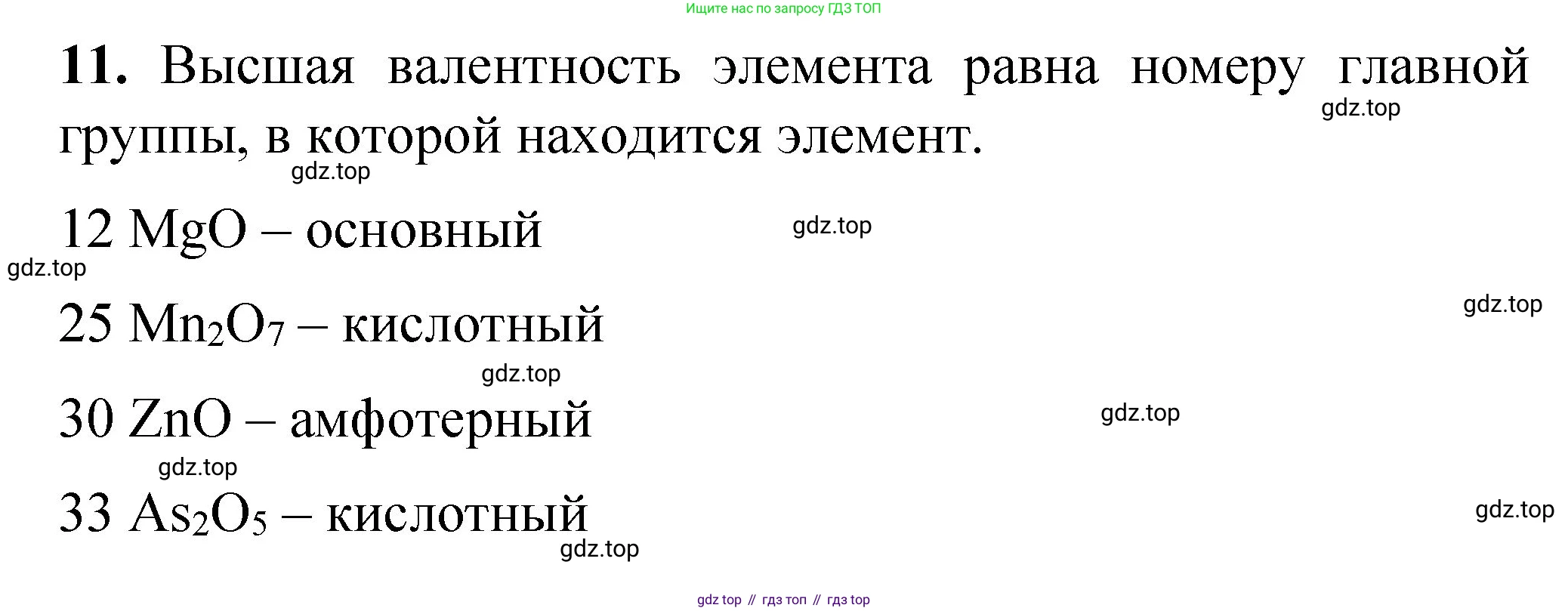 ГДЗ Химия, 8 класс Проверочные и контрольные работы, авторы: Габриелян Олег Саргисович, Лысова Галина Георгиевна, издательство Просвещение, Москва, 2023, белого цвета, страница 113, номер 11, Решение