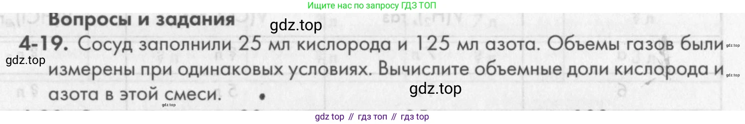 ГДЗ Химия, 8 класс Задачник, авторы: Кузнецова Нинель Евгеньевна, Левкин Антон Николаевич, издательство Вентана-граф, Москва, 2014, бирюзового цвета, страница 45, номер 4-19, Условие