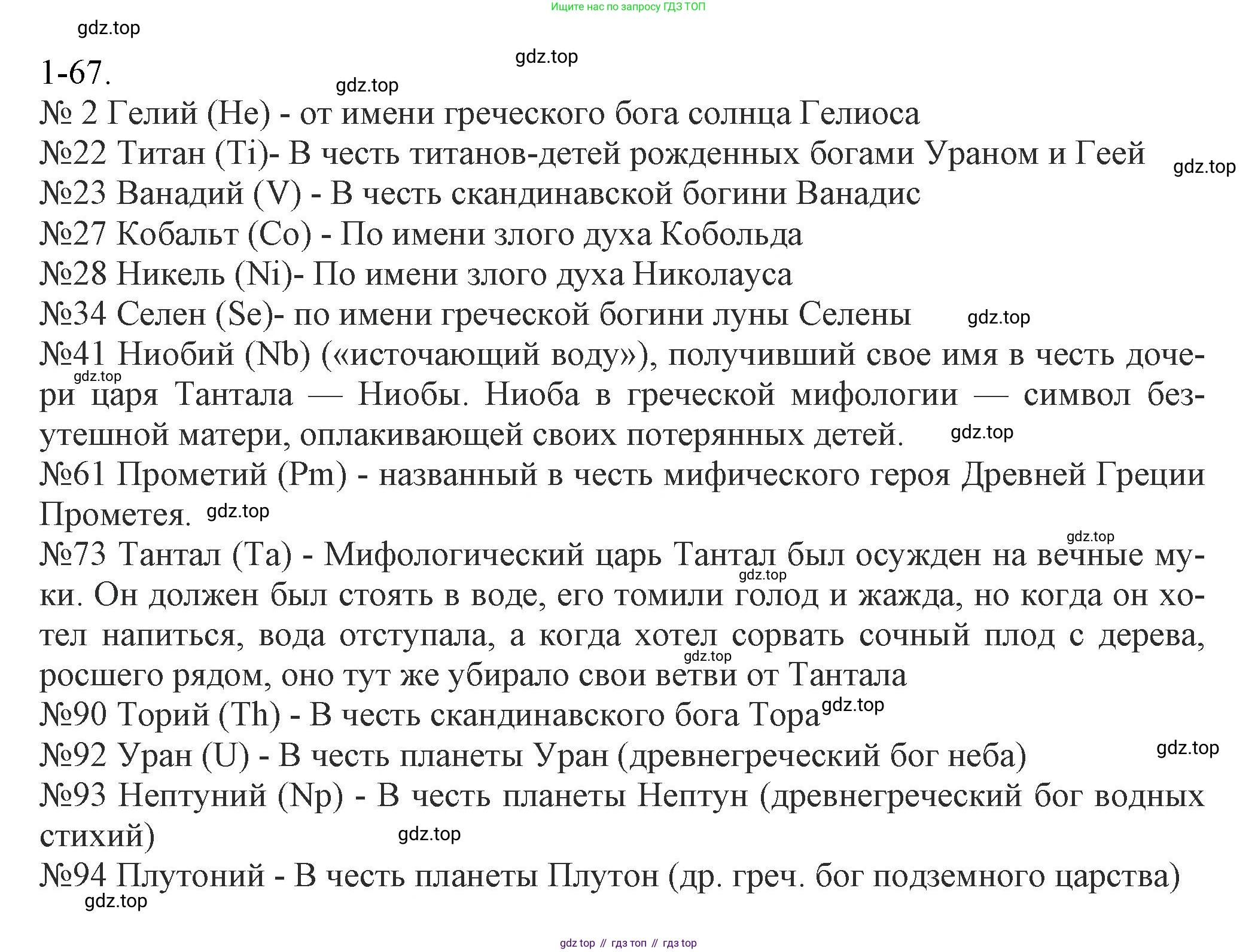ГДЗ Химия, 8 класс Задачник, авторы: Кузнецова Нинель Евгеньевна, Левкин Антон Николаевич, издательство Вентана-граф, Москва, 2014, бирюзового цвета, страница 13, номер 1-67, Решение