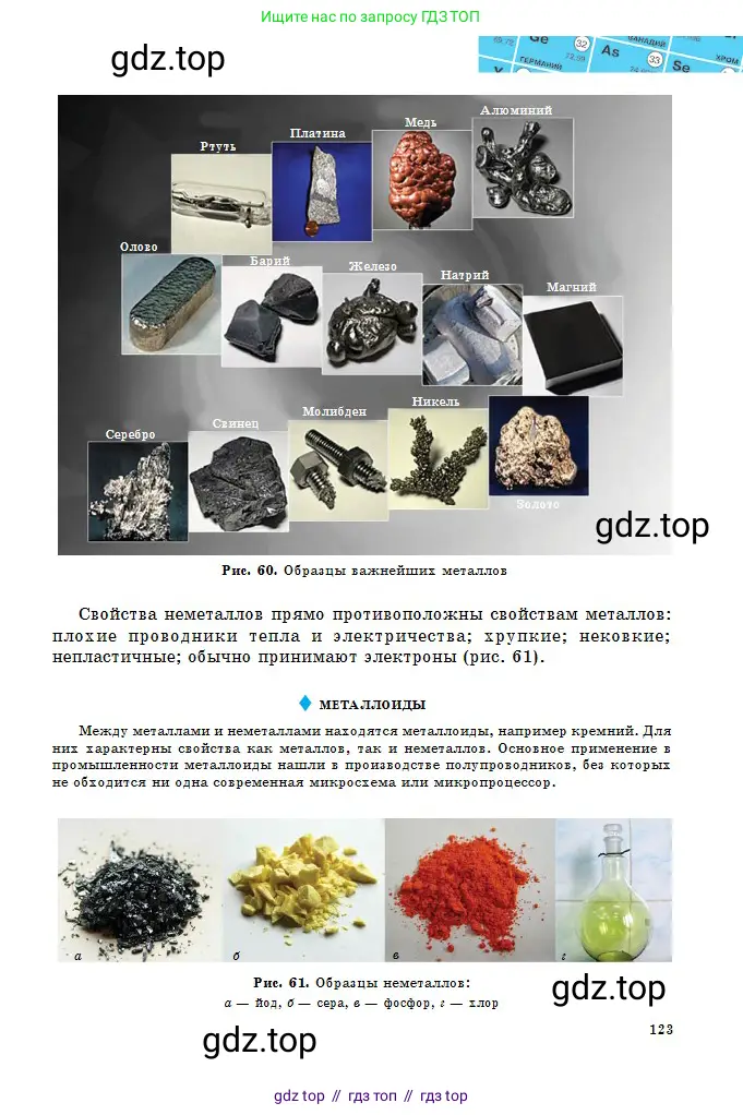 Химия, 8 класс Учебник, авторы: Оспанова Мейрамкуль Кабылбековна, Аухадиева Кырмызы Сейсенбековна, Белоусова Татьяна Геннадьевна, издательство Мектеп, Алматы, 2018, радужного цвета, страница 123