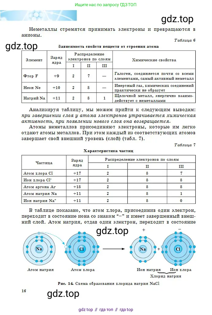 Химия, 8 класс Учебник, авторы: Оспанова Мейрамкуль Кабылбековна, Аухадиева Кырмызы Сейсенбековна, Белоусова Татьяна Геннадьевна, издательство Мектеп, Алматы, 2018, радужного цвета, страница 16