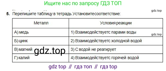 Химия, 8 класс Учебник, авторы: Оспанова Мейрамкуль Кабылбековна, Аухадиева Кырмызы Сейсенбековна, Белоусова Татьяна Геннадьевна, издательство Мектеп, Алматы, 2018, радужного цвета, страница 43, номер 5, Условие