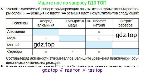 Химия, 8 класс Учебник, авторы: Оспанова Мейрамкуль Кабылбековна, Аухадиева Кырмызы Сейсенбековна, Белоусова Татьяна Геннадьевна, издательство Мектеп, Алматы, 2018, радужного цвета, страница 48, номер 5, Условие