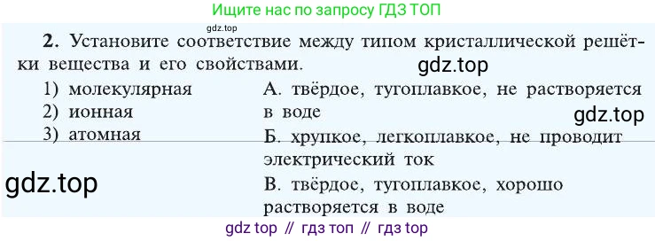 ГДЗ Химия, 8 класс Учебник, автор: Рудзитис Гунтис Екабович, издательство Просвещение, Москва, 2019 - 2022, страница 32, номер 2, Условие