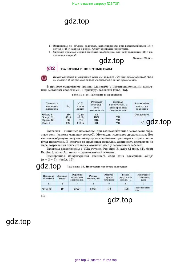 Химия, 8 класс Учебник, авторы: Усманова Майкамал Бигалиевна, Сакарьянова Куралай Назымовна, Сахариева Балнур Назымовна, издательство Атамұра, Алматы, 2018, радужного цвета, страница 110