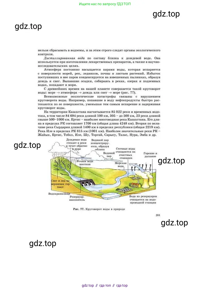 Химия, 8 класс Учебник, авторы: Усманова Майкамал Бигалиевна, Сакарьянова Куралай Назымовна, Сахариева Балнур Назымовна, издательство Атамұра, Алматы, 2018, радужного цвета, страница 201