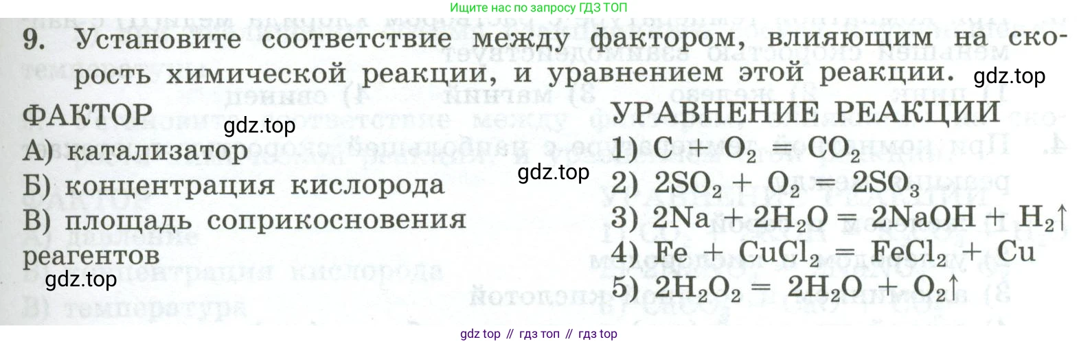 ГДЗ Химия, 9 класс Проверочные и контрольные работы, авторы: Габриелян Олег Саргисович, Лысова Галина Георгиевна, издательство Просвещение, Москва, 2023, белого цвета, страница 27, номер 9, Условие