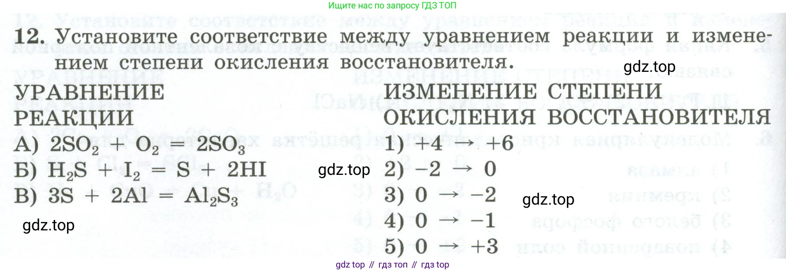 ГДЗ Химия, 9 класс Проверочные и контрольные работы, авторы: Габриелян Олег Саргисович, Лысова Галина Георгиевна, издательство Просвещение, Москва, 2023, белого цвета, страница 70, номер 12, Условие