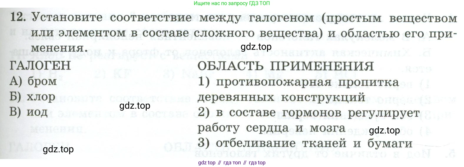 ГДЗ Химия, 9 класс Проверочные и контрольные работы, авторы: Габриелян Олег Саргисович, Лысова Галина Георгиевна, издательство Просвещение, Москва, 2023, белого цвета, страница 77, номер 12, Условие