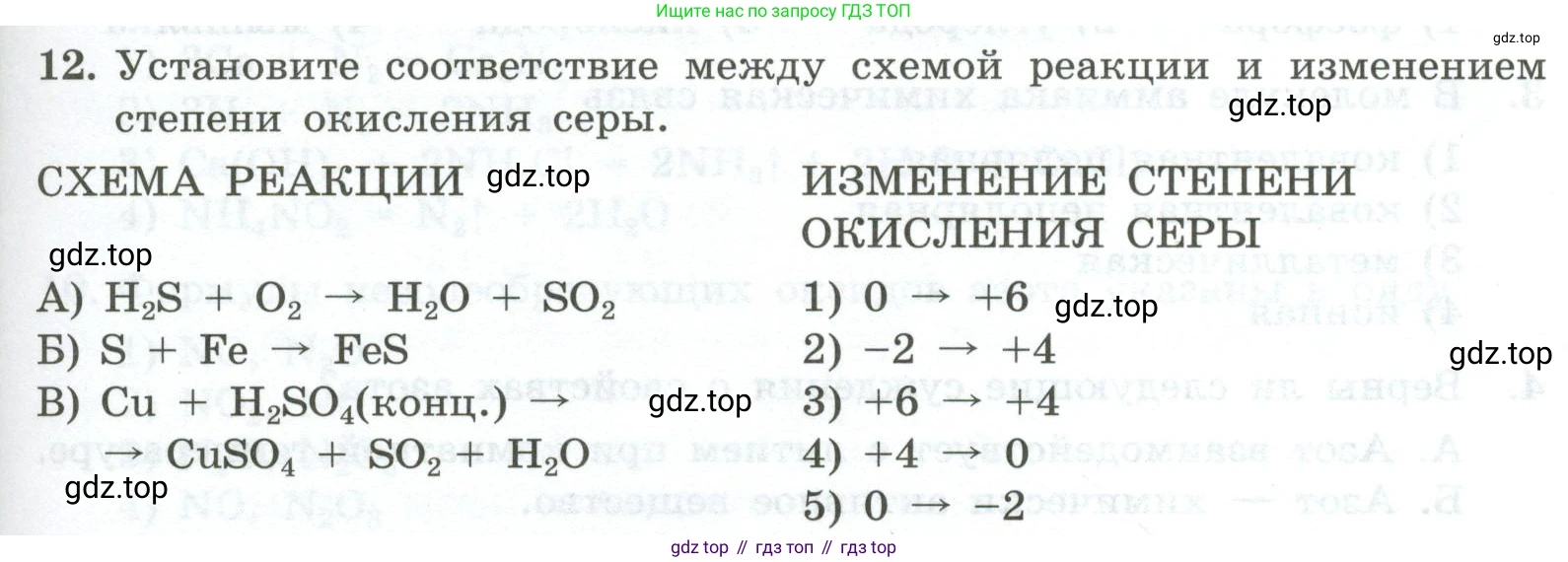 ГДЗ Химия, 9 класс Проверочные и контрольные работы, авторы: Габриелян Олег Саргисович, Лысова Галина Георгиевна, издательство Просвещение, Москва, 2023, белого цвета, страница 87, номер 12, Условие