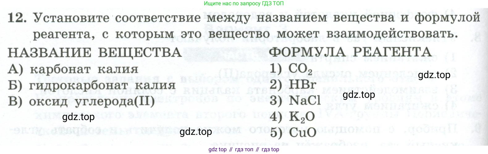 ГДЗ Химия, 9 класс Проверочные и контрольные работы, авторы: Габриелян Олег Саргисович, Лысова Галина Георгиевна, издательство Просвещение, Москва, 2023, белого цвета, страница 104, номер 12, Условие