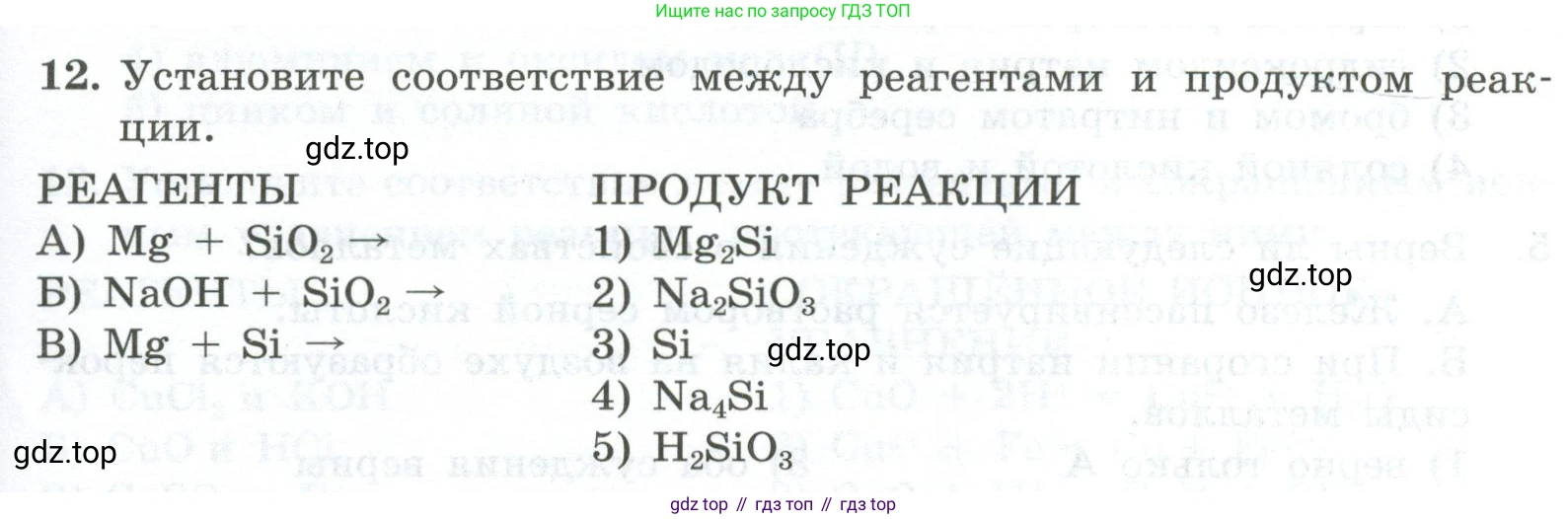 ГДЗ Химия, 9 класс Проверочные и контрольные работы, авторы: Габриелян Олег Саргисович, Лысова Галина Георгиевна, издательство Просвещение, Москва, 2023, белого цвета, страница 171, номер 12, Условие