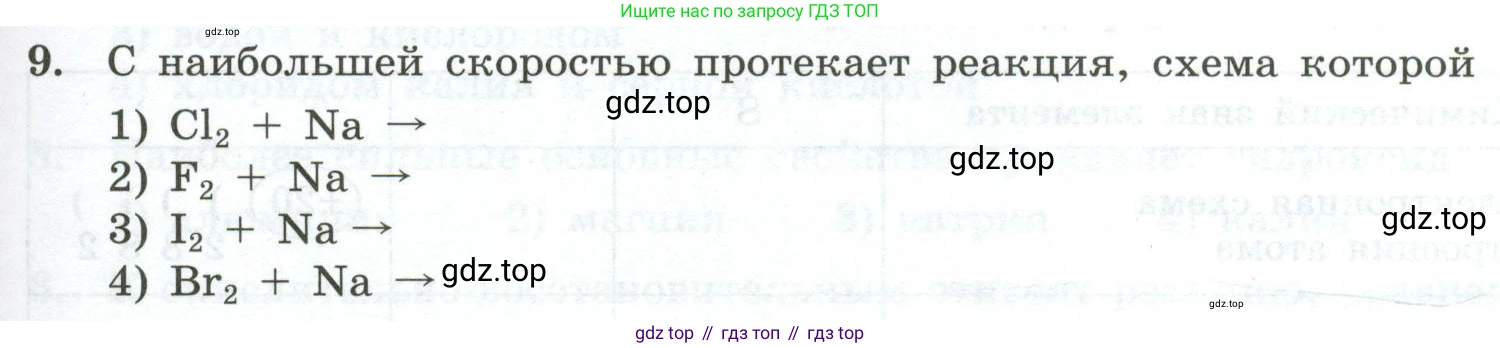 ГДЗ Химия, 9 класс Проверочные и контрольные работы, авторы: Габриелян Олег Саргисович, Лысова Галина Георгиевна, издательство Просвещение, Москва, 2023, белого цвета, страница 181, номер 9, Условие