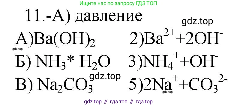 ГДЗ Химия, 9 класс Проверочные и контрольные работы, авторы: Габриелян Олег Саргисович, Лысова Галина Георгиевна, издательство Просвещение, Москва, 2023, белого цвета, страница 35, номер 11, Решение