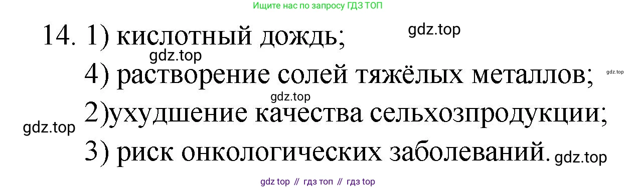 ГДЗ Химия, 9 класс Проверочные и контрольные работы, авторы: Габриелян Олег Саргисович, Лысова Галина Георгиевна, издательство Просвещение, Москва, 2023, белого цвета, страница 83, номер 14, Решение