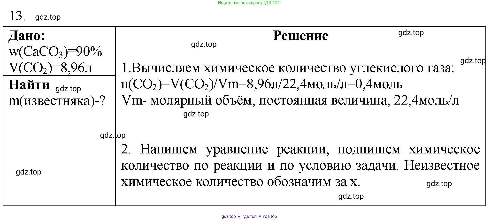 ГДЗ Химия, 9 класс Проверочные и контрольные работы, авторы: Габриелян Олег Саргисович, Лысова Галина Георгиевна, издательство Просвещение, Москва, 2023, белого цвета, страница 102, номер 13, Решение
