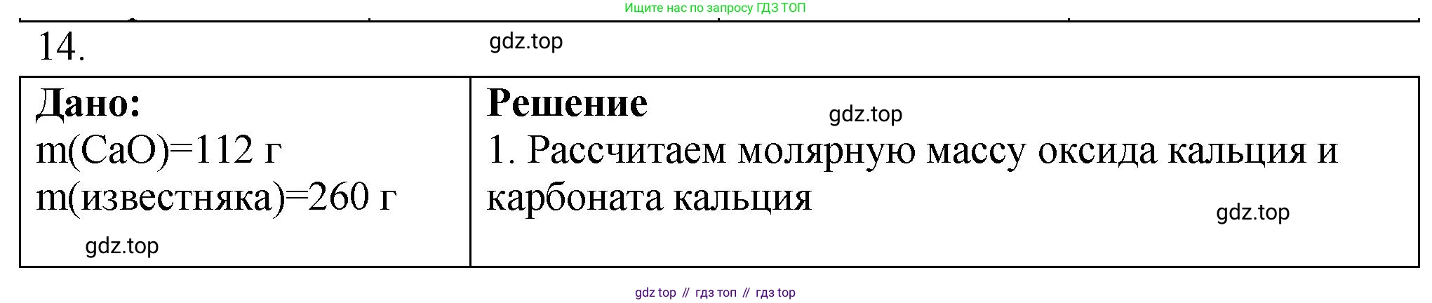 ГДЗ Химия, 9 класс Проверочные и контрольные работы, авторы: Габриелян Олег Саргисович, Лысова Галина Георгиевна, издательство Просвещение, Москва, 2023, белого цвета, страница 189, номер 14, Решение