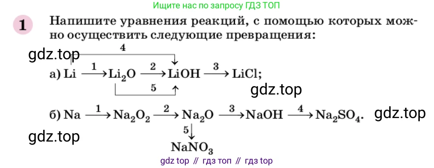 ГДЗ Химия, 9 класс Учебник, автор: Габриелян Олег Саргисович, издательство Просвещение, Москва, 2020, белого цвета, страница 80, номер 1, Условие