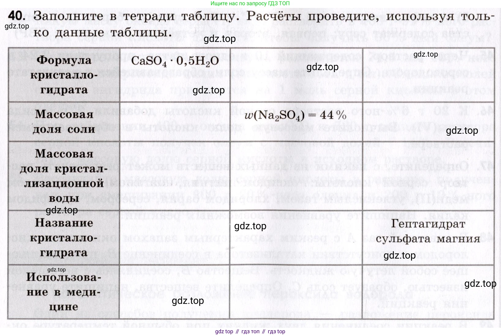 Химия, 9 класс Сборник задач и упражнений, авторы: Габриелян Олег Саргисович, Тригубчак Инесса Васильевна, издательство Просвещение, Москва, 2020, белого цвета, страница 67, номер 40, Условие