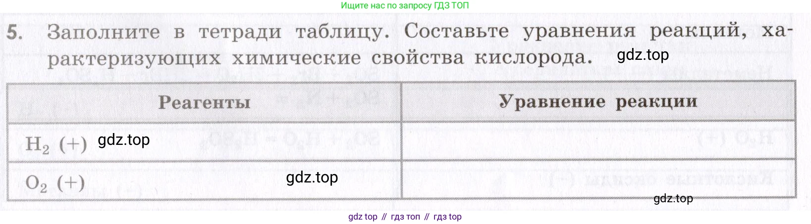 Химия, 9 класс Сборник задач и упражнений, авторы: Габриелян Олег Саргисович, Тригубчак Инесса Васильевна, издательство Просвещение, Москва, 2020, белого цвета, страница 62, номер 5, Условие